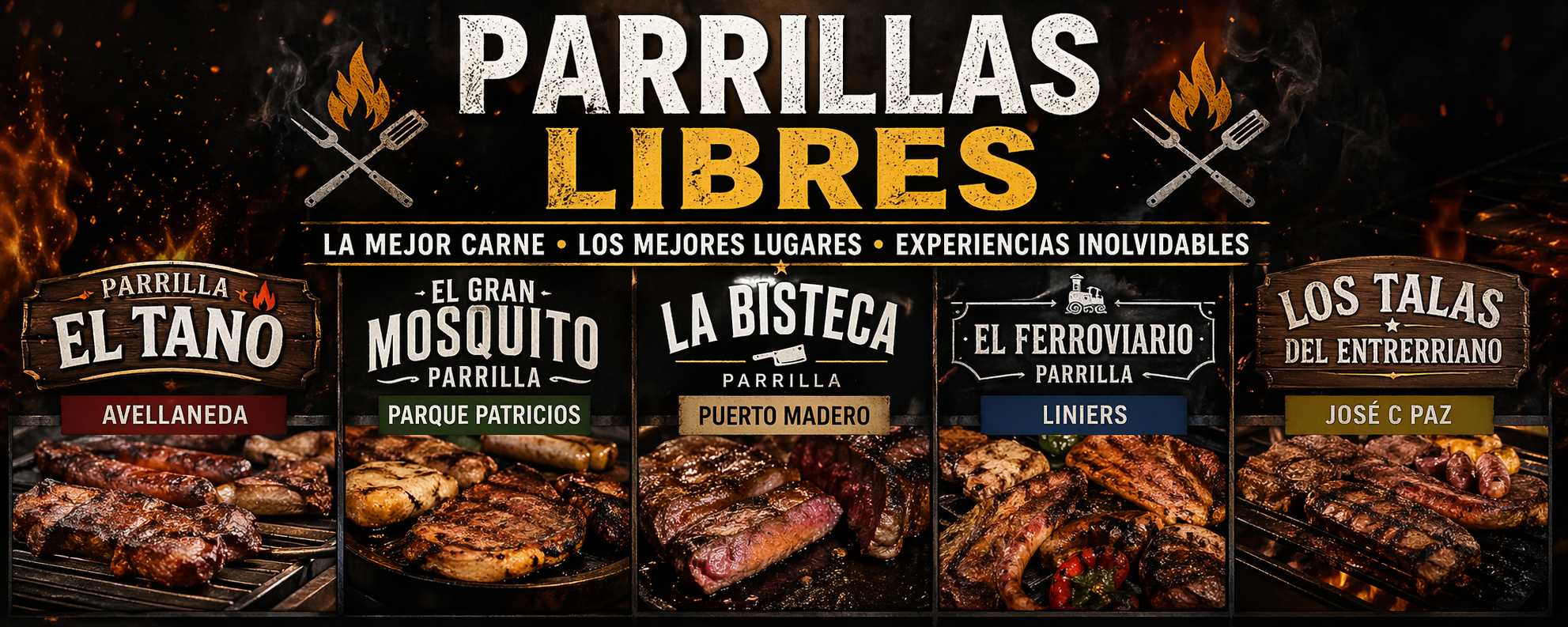 Parrillas libres: el paraíso de la carne