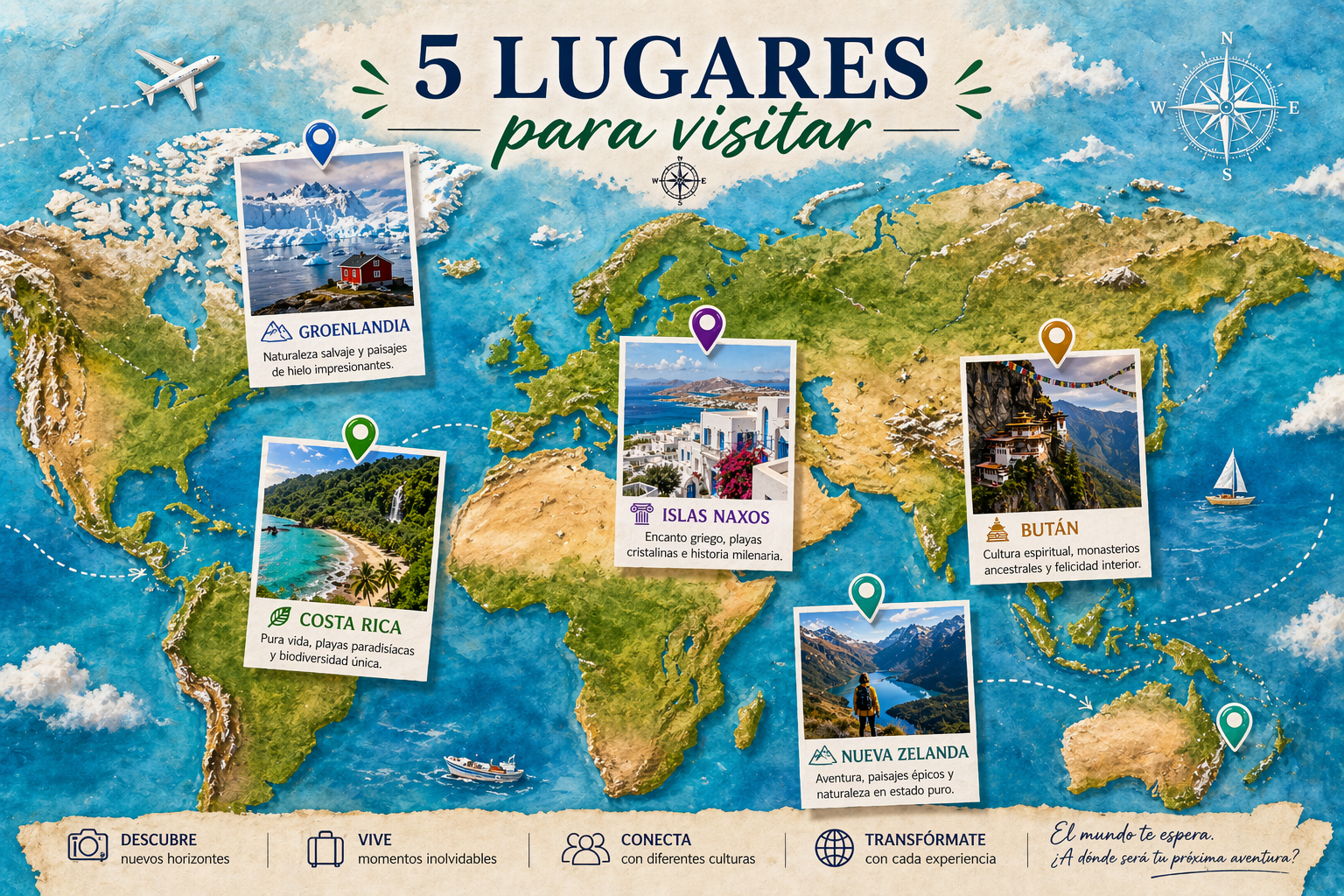 De los hielos de Groenlandia a la calma de Bután: Los 5 destinos que marcan la agenda viajera de 2026