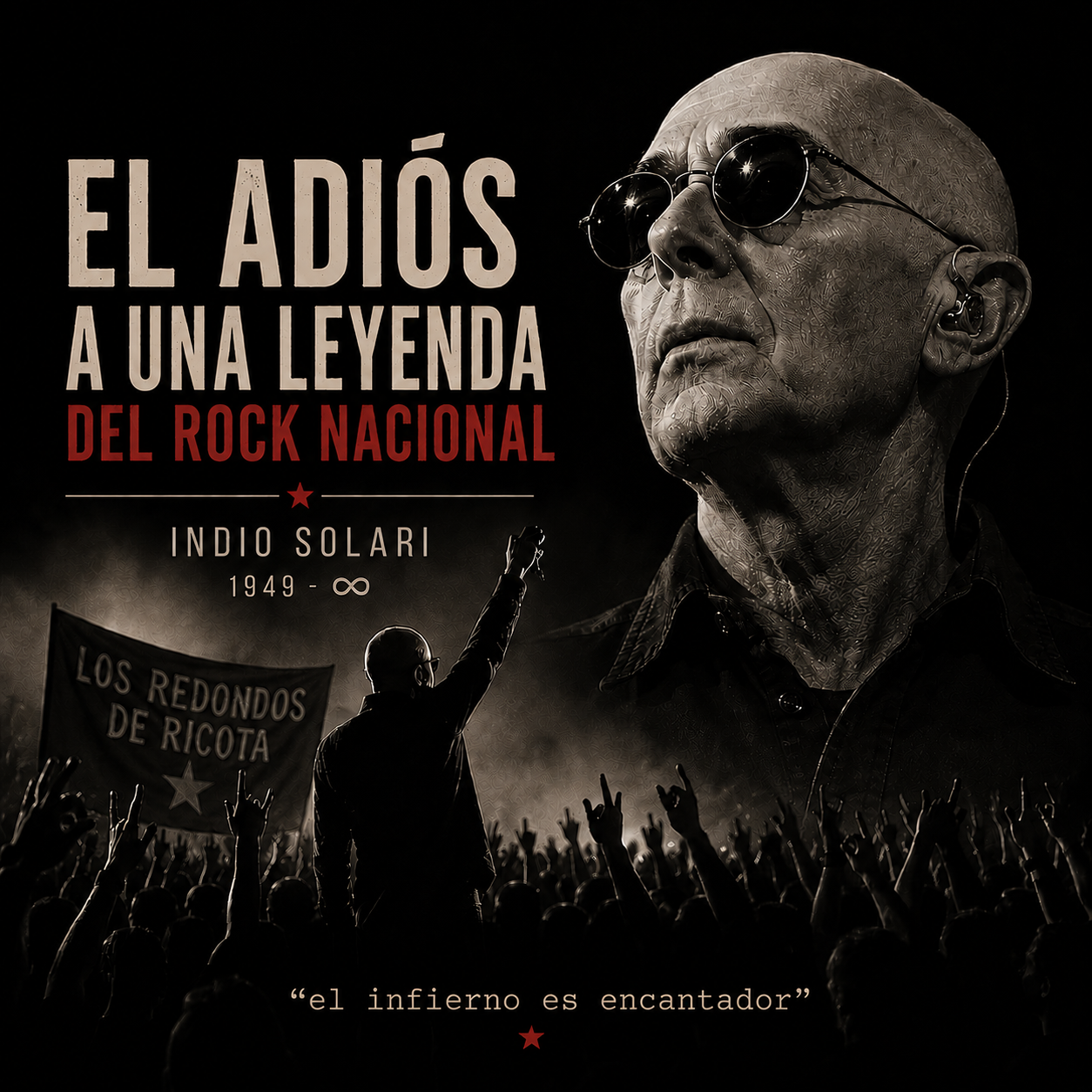 El adiós a una leyenda del rock nacional.