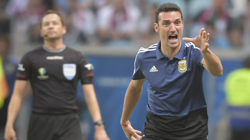 Scaloni en Copa América 2019