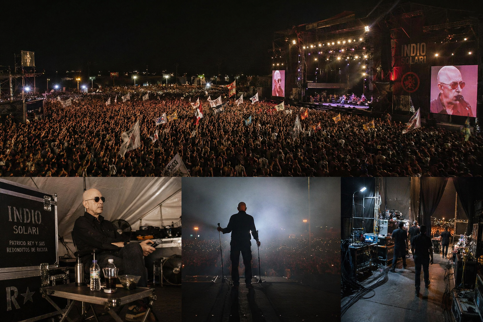 Público masivo en show del Indio Solari