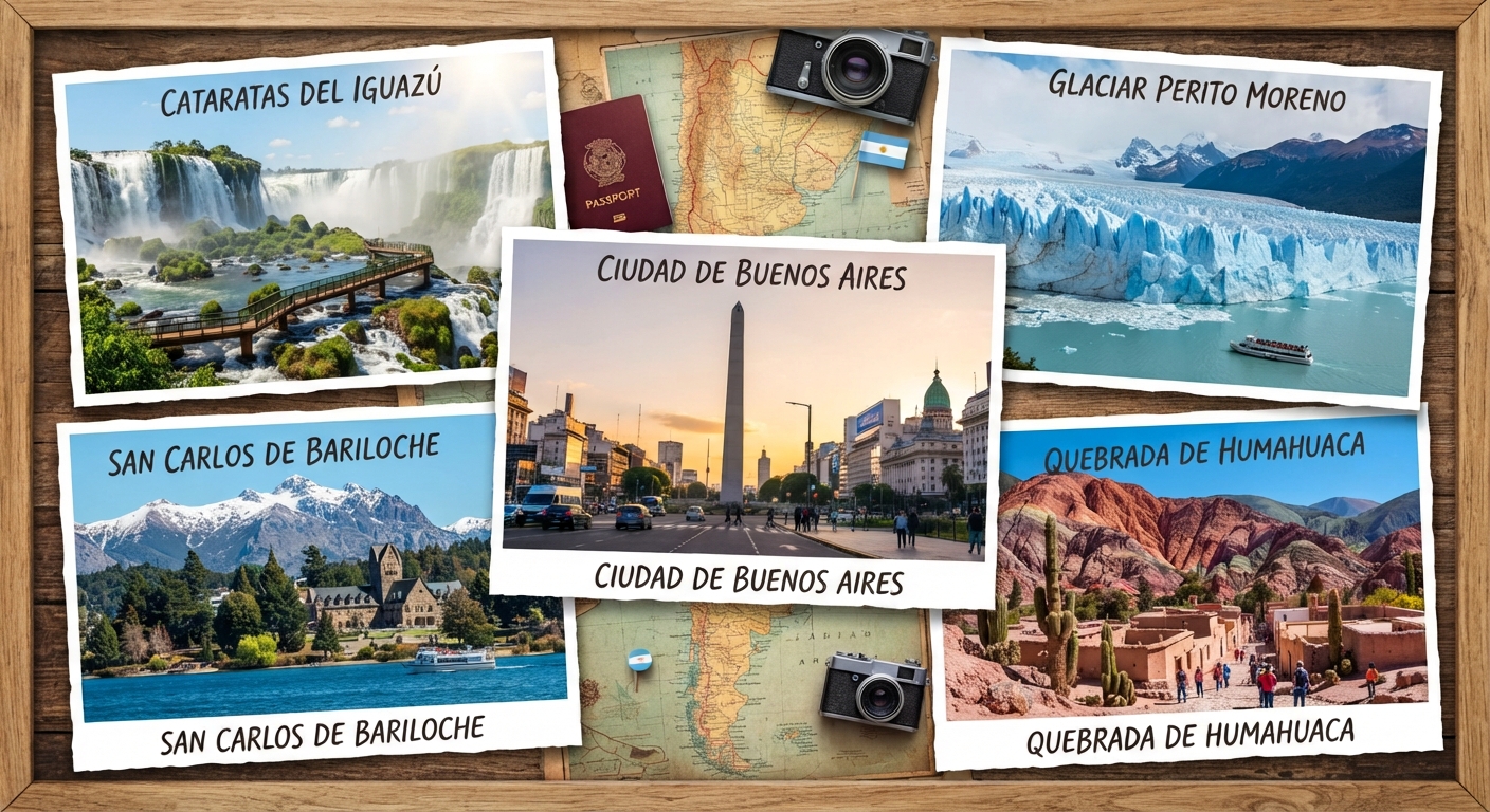 Top 5 lugares turísticos de Argentina