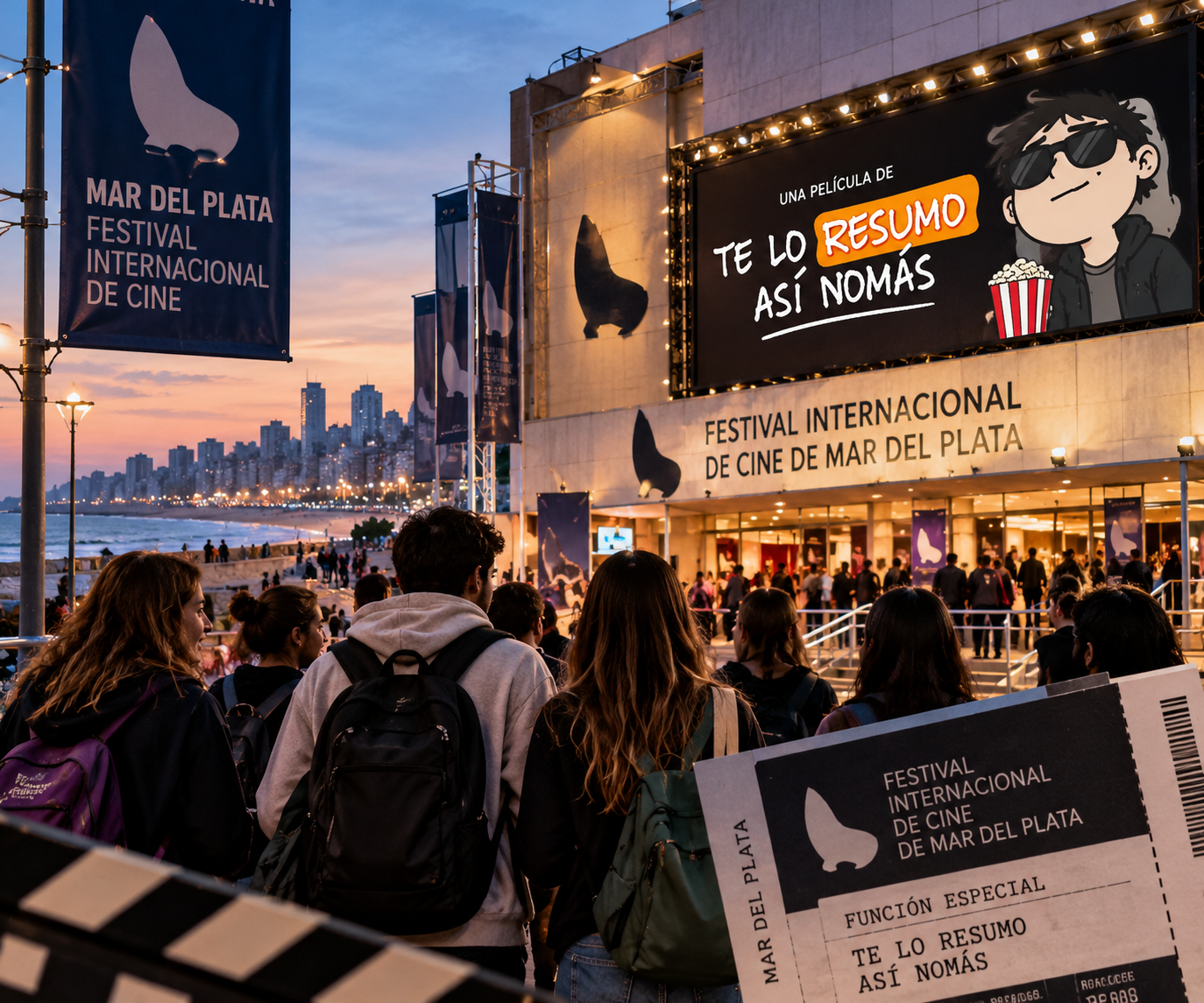 Estudiantes mendocinos viajaron a Mar del Plata y disfrutaron de una función especial en el festival de cine