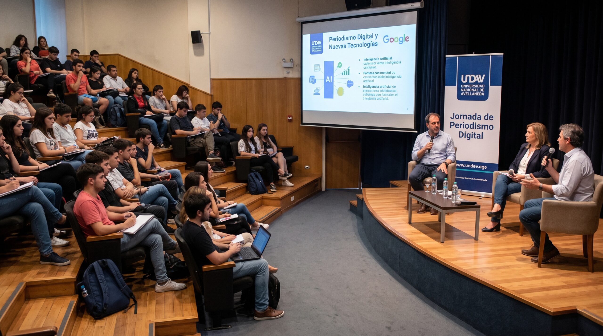 Innovación, algoritmos y ética: Especialistas en IA capacitaron a estudiantes y comunicadores en la Universidad Nacional de Avellaneda